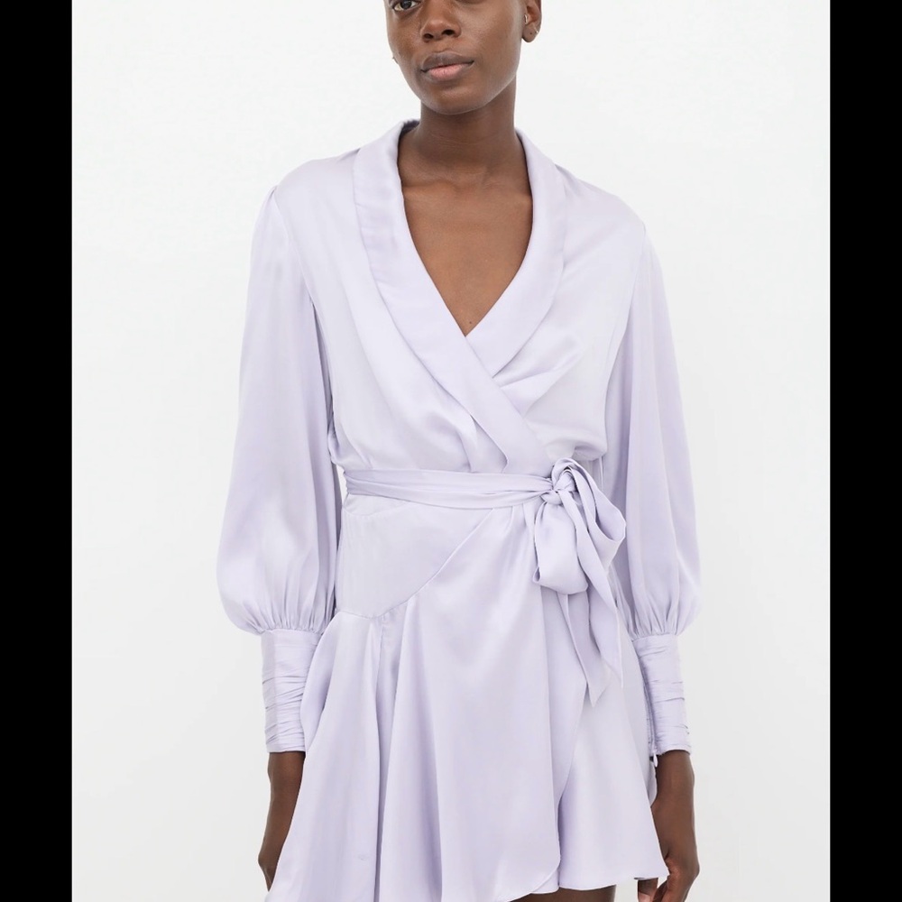 Zimmermann Mauve Satin Dress